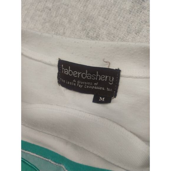 Vintage Haber Women's M Short Sleeve Art to Wear Fish Nautical Graphic Top Jesus - Picture 3 of 12